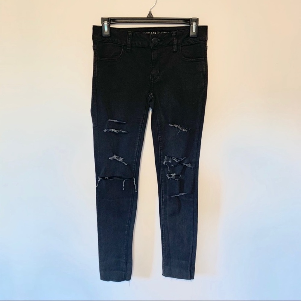 Black AEO Vintage Collection Jeggings Size 0